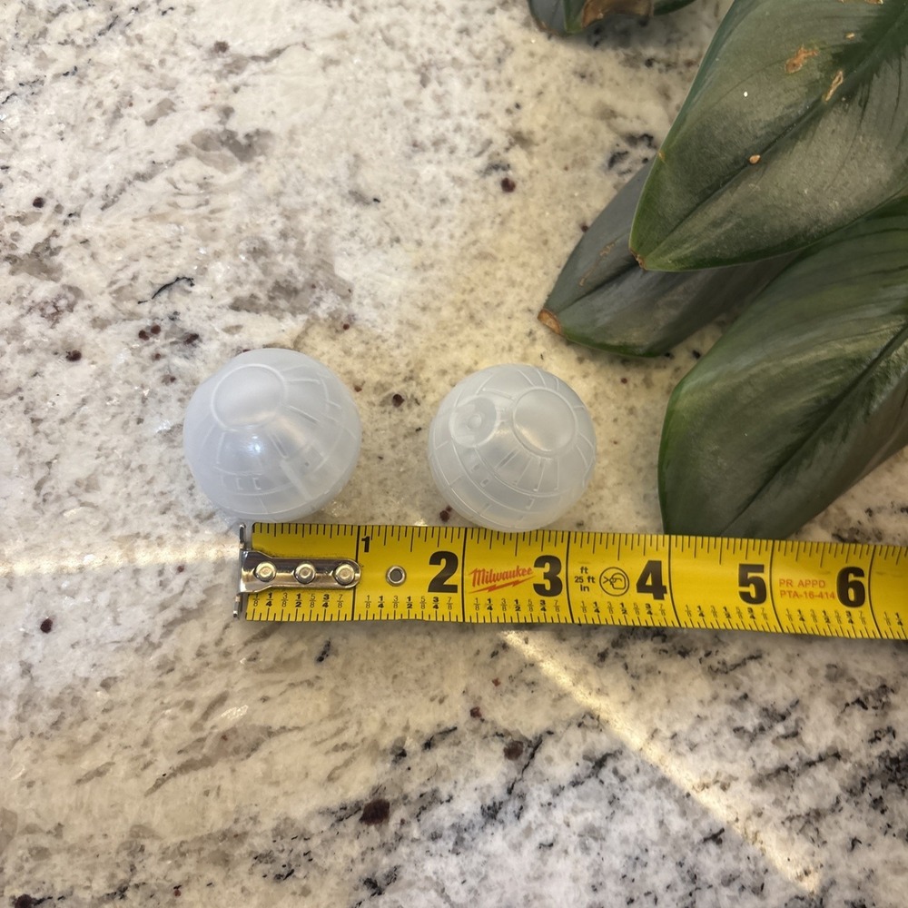 2 Walt Disney World Star Wars Death Star Glow Cube Works- Highly Collectible - Picture 7 of 11